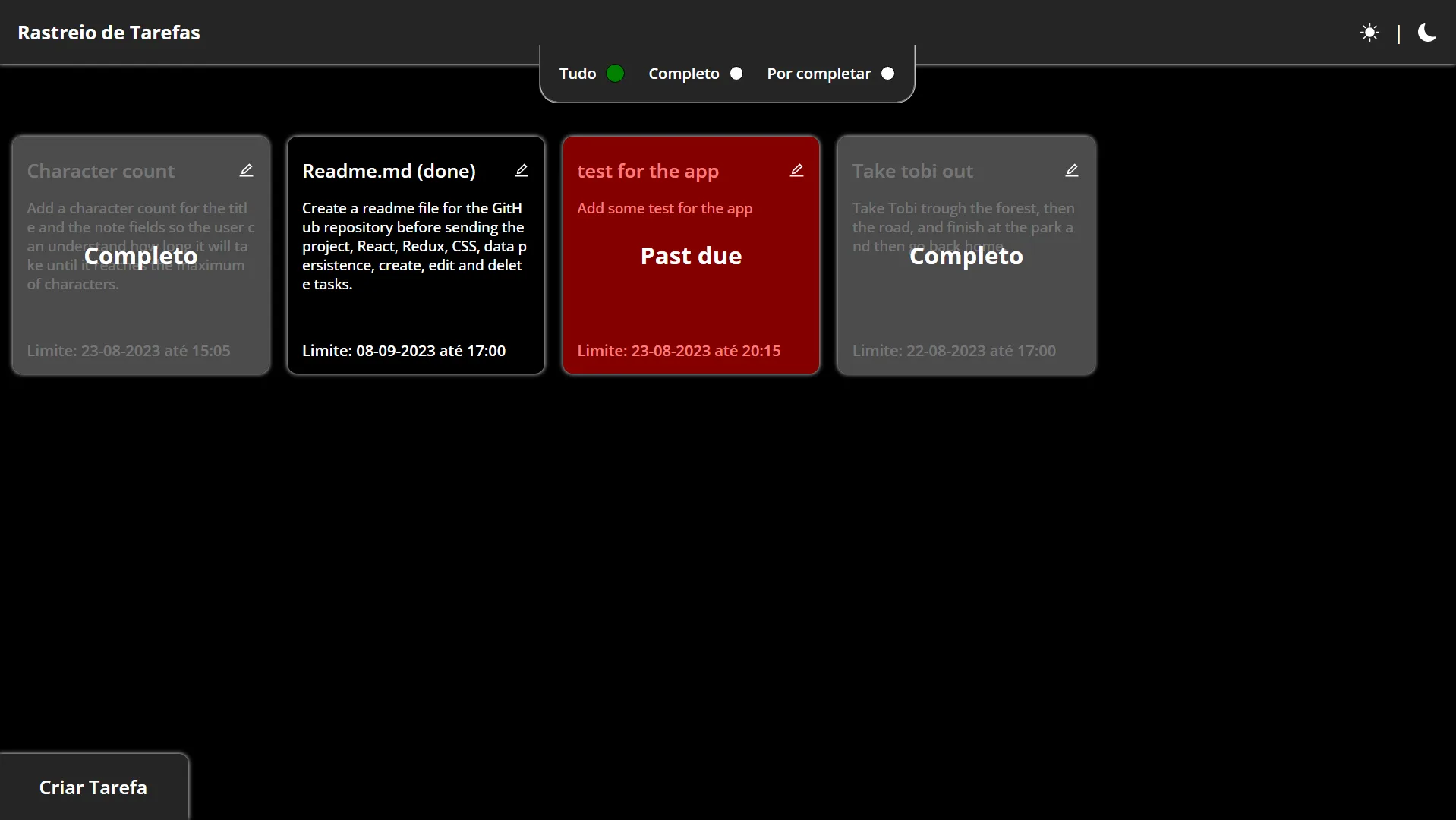 Task Tracker screenshot